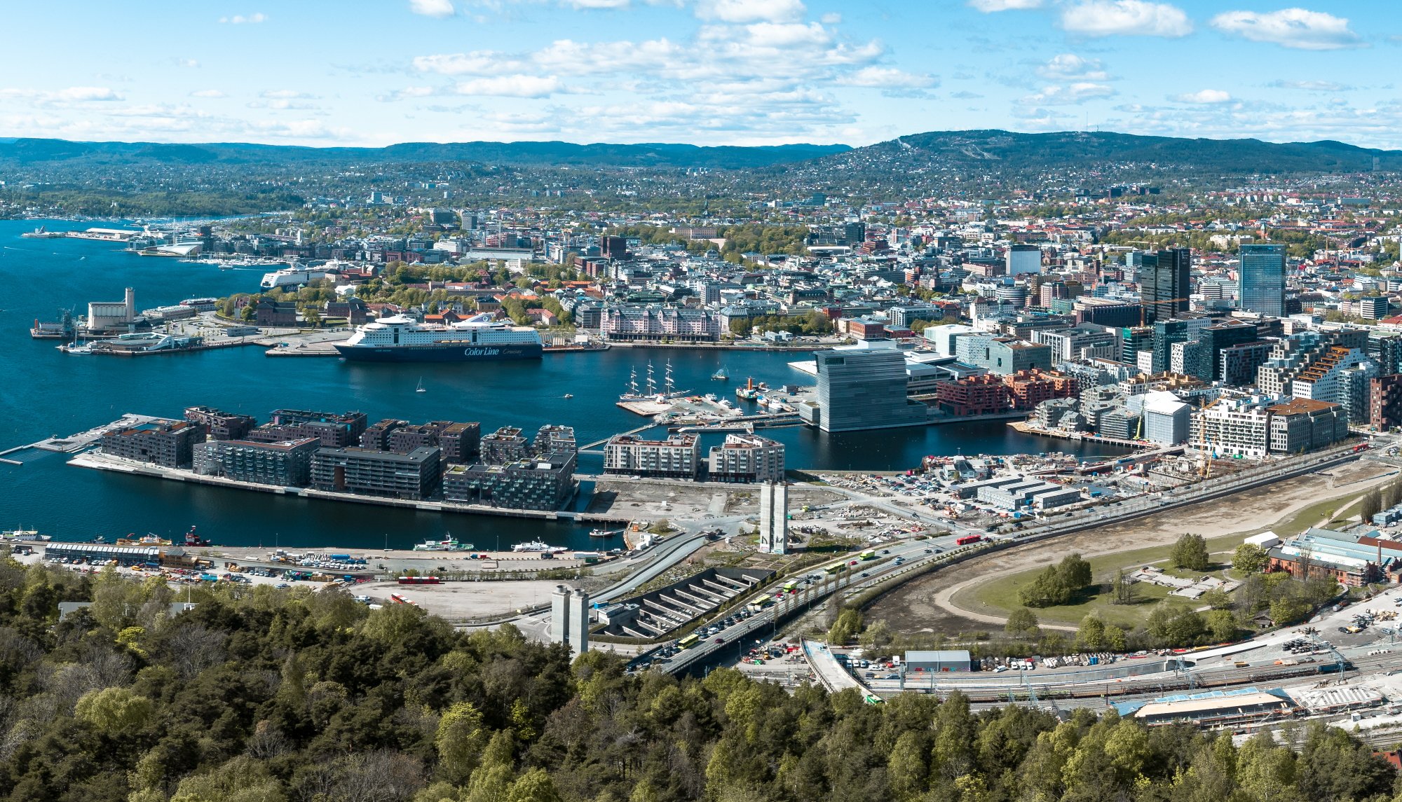 Bjørvika fra Ekeberg til blogg